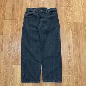 Levi's SilverTab Men's Jeans Black Baggy Y2K Skater Wide Leg Size 33